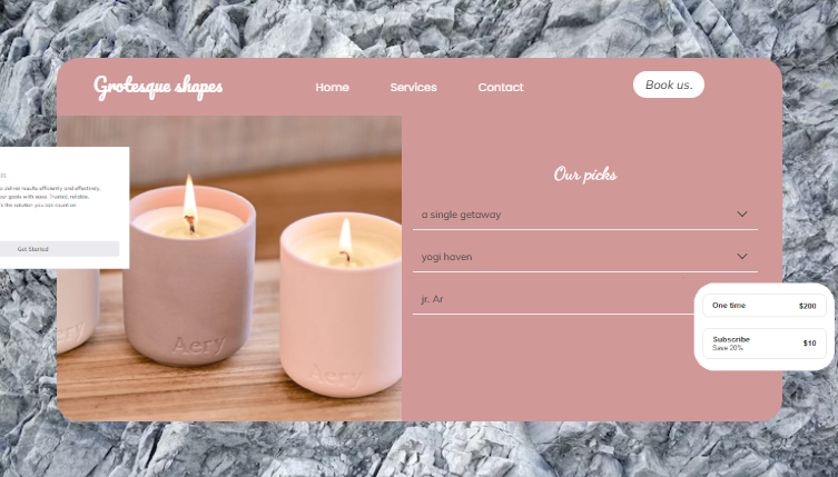 Modern spa and yoga website template