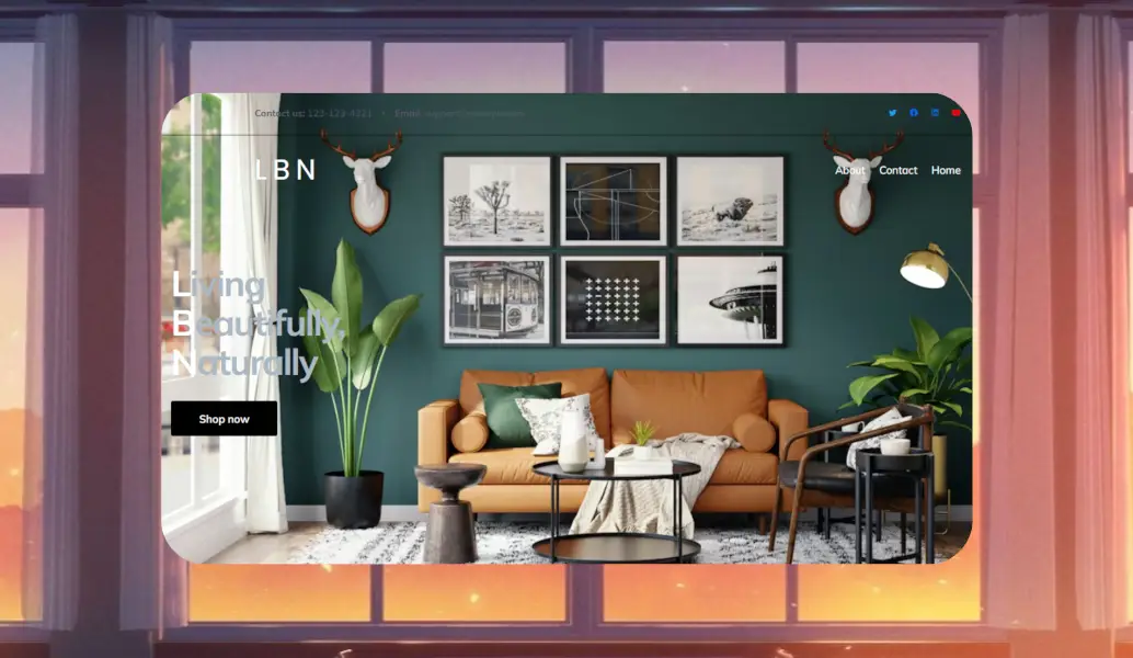 Modern furniture store website template