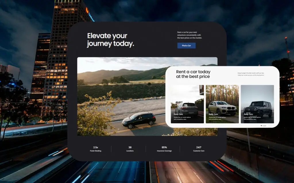 Professional car dealership website template
