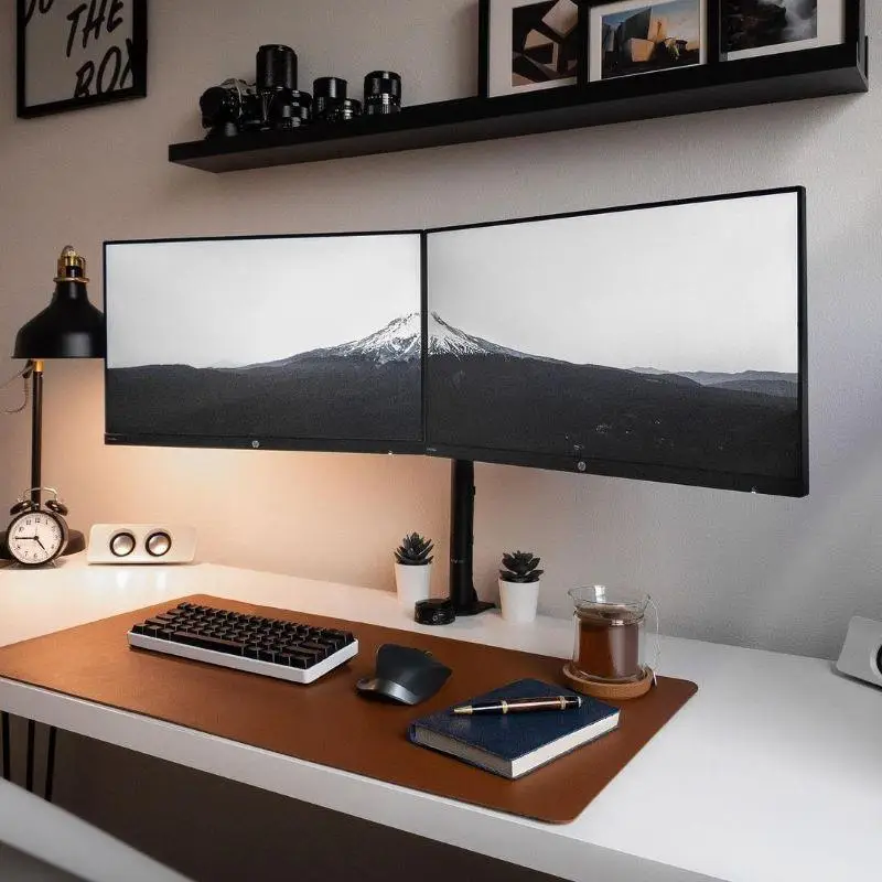 Modern website design agency creative workspace with laptop setup
